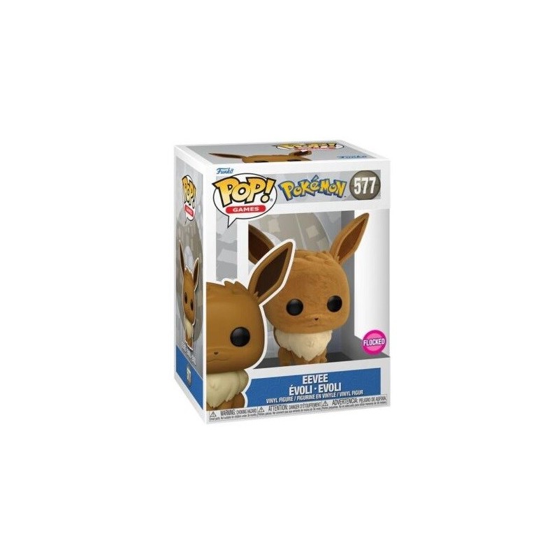 FUNKO POP GAMES 577 EEVEE FLOCCATO LIMITED EDITIONPOKEMON (1 BOLLINO)