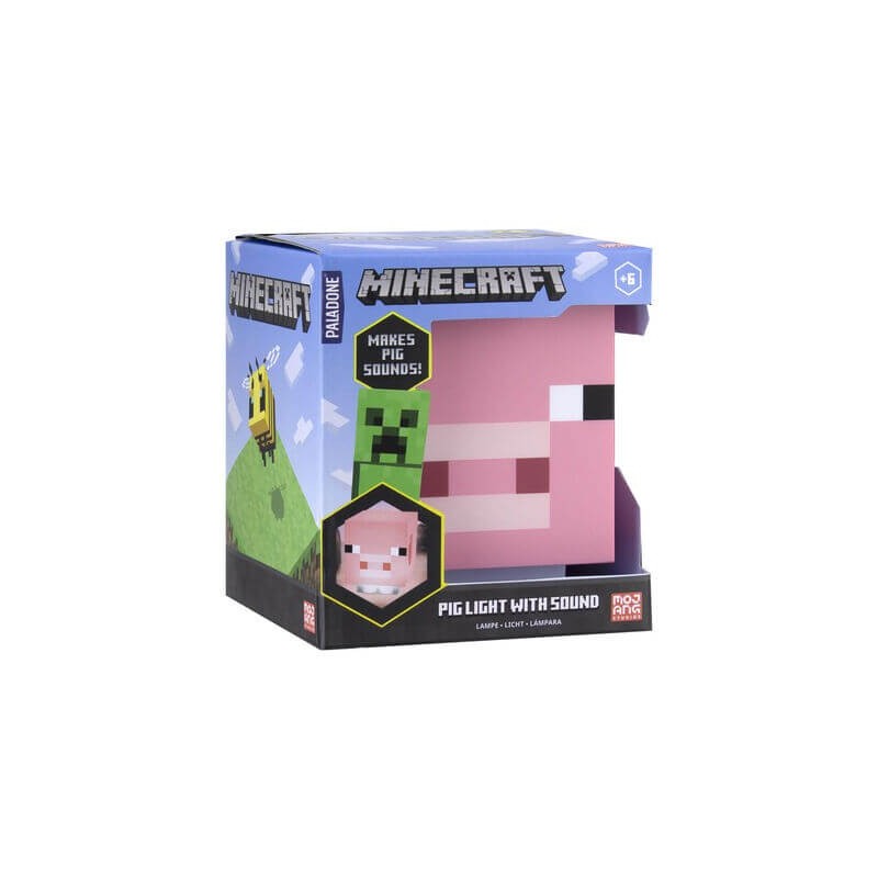 MINECRAFT LAMPADA MAIALE CON SUONO PALADONE