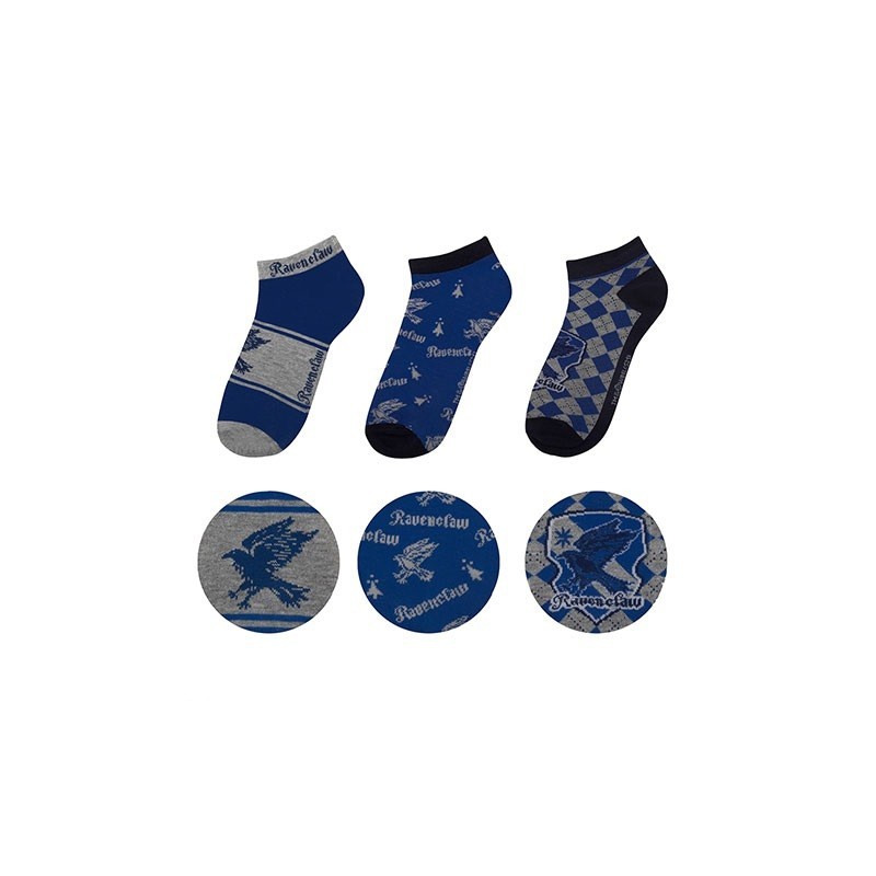 Harry Potter - Set of 3 Socks Ankle - Ravenclaw CALZINI 3 PAIA