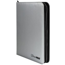 ALBUM CON ZIP 9 POCKET PRO BINDER SILVER CON CERNIERA