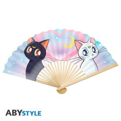 Ventaglio Sailor Moon, Sailor Chibi & cats Luna e Artemis Fan 45x27 cm ABYstyle