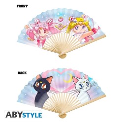 Ventaglio Sailor Moon, Sailor Chibi & cats Luna e Artemis Fan 45x27 cm ABYstyle