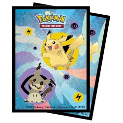 65  BUSTINE PROTETTIVE PROTECTOR SLEEVES POKEMON PIKACHU & MIMIKYU ULTRA-PRO