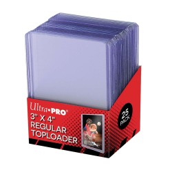 ULTRA PRO 25 TOPLOADER 3" X 4" - CLEAR REGULAR