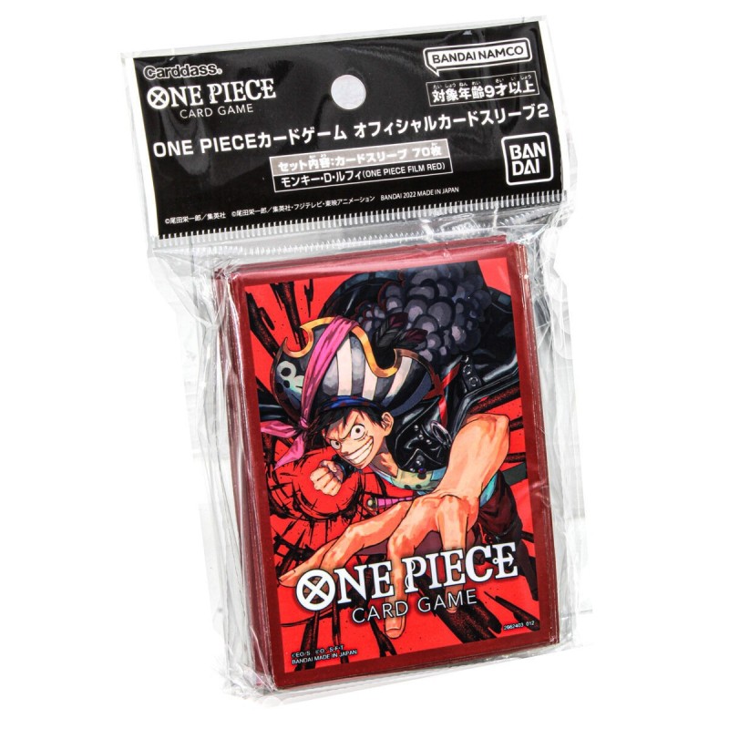 One Piece Card Bustine Protettive 2 Monkey D Luffy 70pz