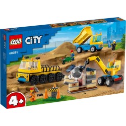 LEGO 60391 CITY CAMION DA CANTIERE E GRU CON PALLA DA DEMOLIZIONE GIUGNO 2023