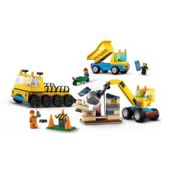 LEGO 60391 CITY CAMION DA CANTIERE E GRU CON PALLA DA DEMOLIZIONE GIUGNO 2023