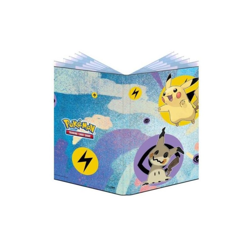 ALBUM 180 CARTE 10 PAGINE POCKET PRO BINDER POKEMON PIKACHU & MIMIKYU  ULTRA-PRO