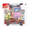 POKEMON HOUNDSTONE SCARLATTO E VIOLETTO OSSIDIANA INFUOCATA 3 PACK BLISTER (IT)