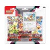 POKEMON EEVEE SCARLATTO E VIOLETTO SV3 OSSIDIANA INFUOCATA 3 PACK BLISTER (IT)