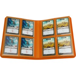 GAMEGENIC - CASUAL ALBUM ARANCIONE 8-POCKET ALBUM - ORANGE 160 CARTE