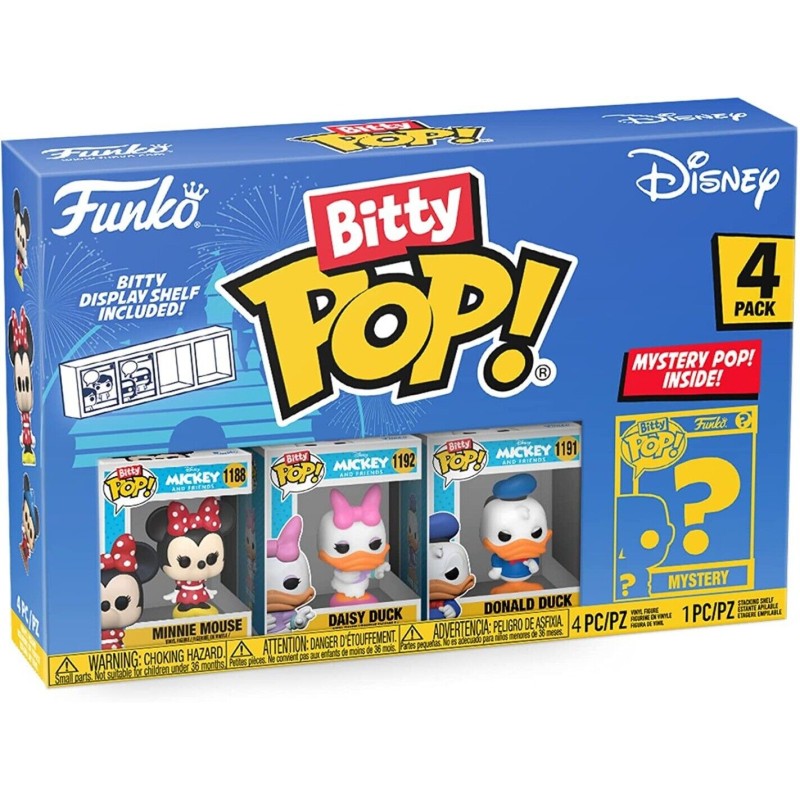 FUNKO BITTY POP MINNIE 4 PERSONAGGI DISNEY VINYL FIGURE - 2,5 CM