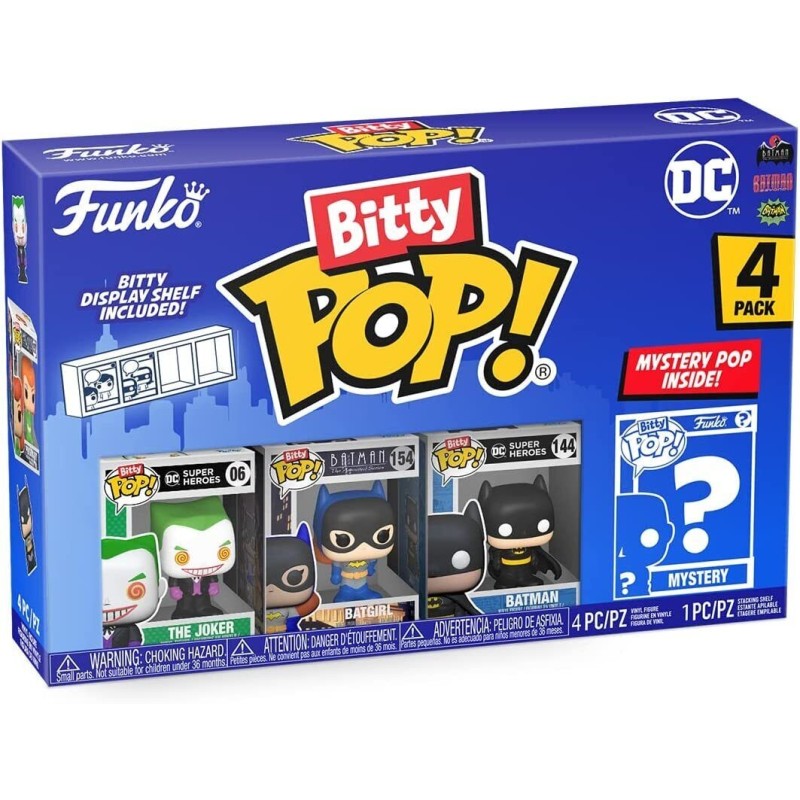 FUNKO BITTY POP JOKER 4 PERSONAGGI DC COMICS  VINYL FIGURE - 2,5 CM