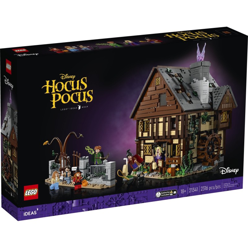 LEGO 21341 IDEAS DISNEY HOCUS POCUS: IL COTTAGE DELLE SORELLE SANDERSON ZONE