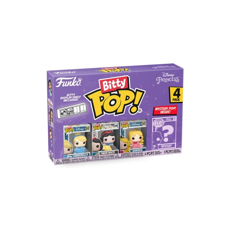 FUNKO BITTY POP CENERENTOLA DISNEY PRINCESS 4 PERSONAGGI 2,5 CM