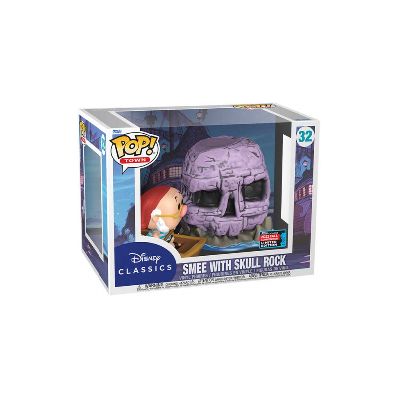 FUNKO POP 32 SKULL ROCK W SMEE DISNEY PETER PAN EXCLUSIVE scatola rovinata