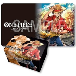 ONE PIECE CARD GAME - PLAYMAT & STORAGE BOX SET - MONKEY D. LUFFY - ENG