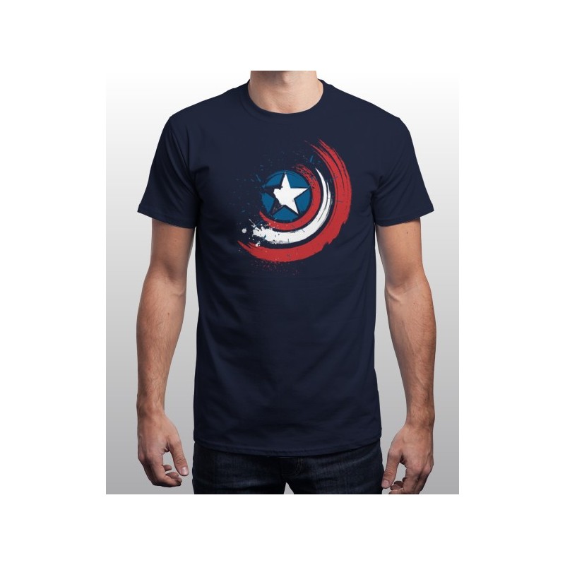 T-SHIRT SCUDO CAPITAN AMERICA THE SHIELD TG. M