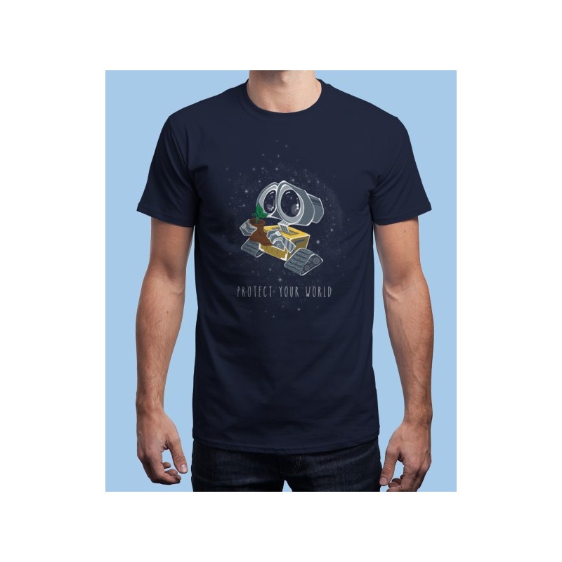 T-SHIRT PROTECT YOUR WORLD WALL-E TG. M