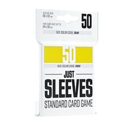 JUST SLEEVES - 50 STANDARD SIZE CARD GAME SLEEVE - YELLOW GAMEGENIC