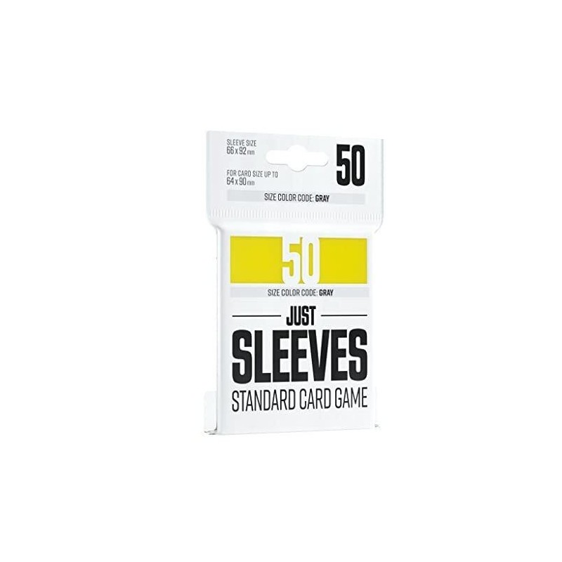 JUST SLEEVES - 50 STANDARD SIZE CARD GAME SLEEVE - YELLOW GAMEGENIC