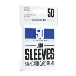 JUST SLEEVES - 50 STANDARD SIZE CARD GAME SLEEVE - BLUE GAMEGENIC