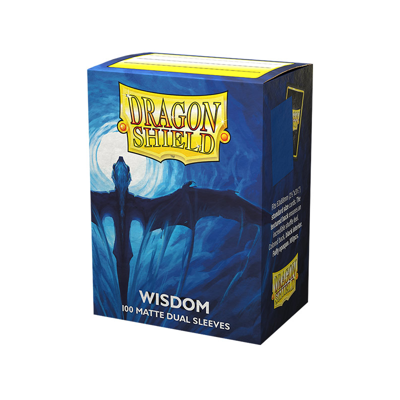 DRAGON SHIELD 100 STANDARD SIZE MATTE DUAL SLEEVES - WISDOM 15057