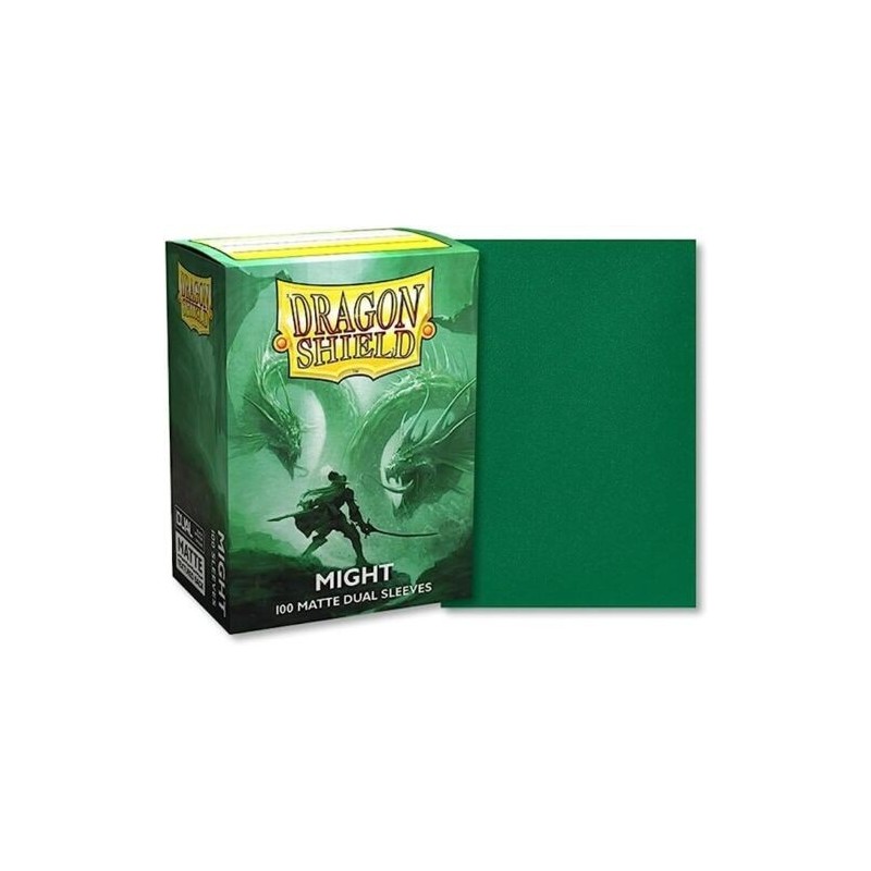 AT-15058 DRAGON SHIELD 100 STANDARD SIZE MATTE DUAL SLEEVES - MIGHT