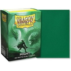 AT-15058 DRAGON SHIELD 100 STANDARD SIZE MATTE DUAL SLEEVES - MIGHT