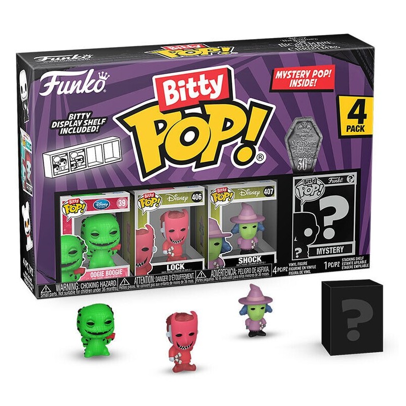 FUNKO BITTY POP OOGIE BOOGIE NIGHTMARE BEFORE CHRISTMAS  2,5 CM 4 PZ 73019