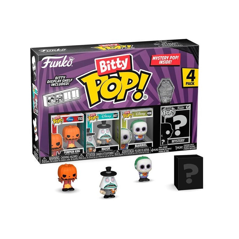 FUNKO BITTY POP PUMPKIN JACK NIGHTMARE BEFORE CHRISTMAS 2,5 CM 4 PEZZI 73020