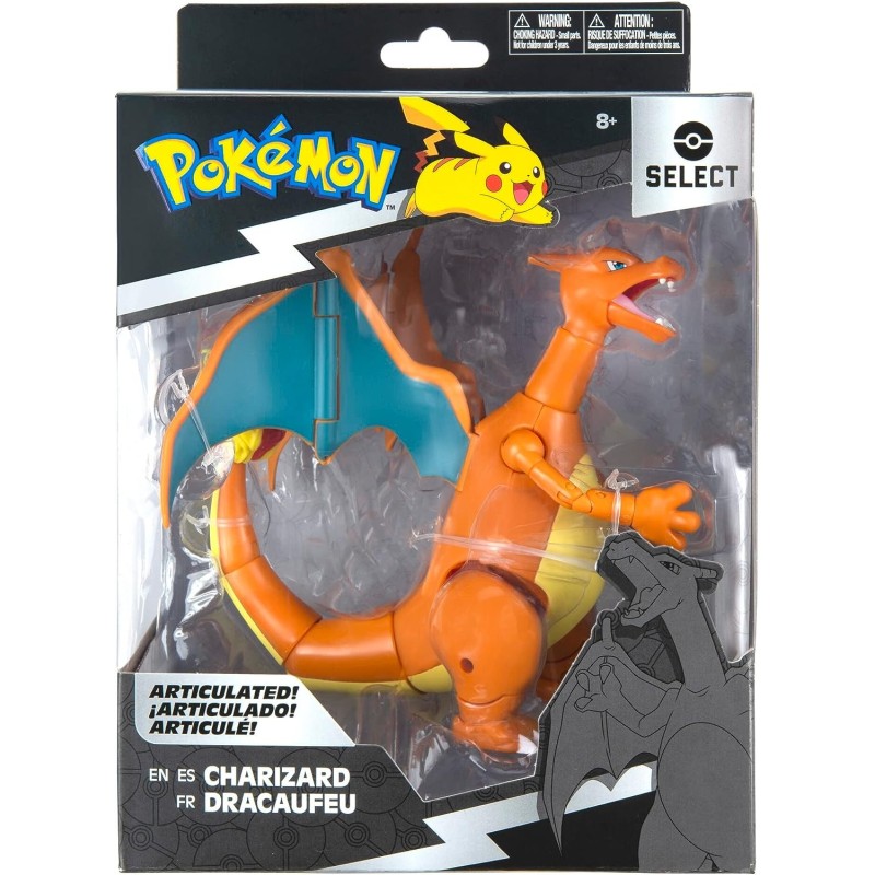 POKEMON CHARIZARD ARTICULATED SELECT STATUINA SNODATA 15 CM