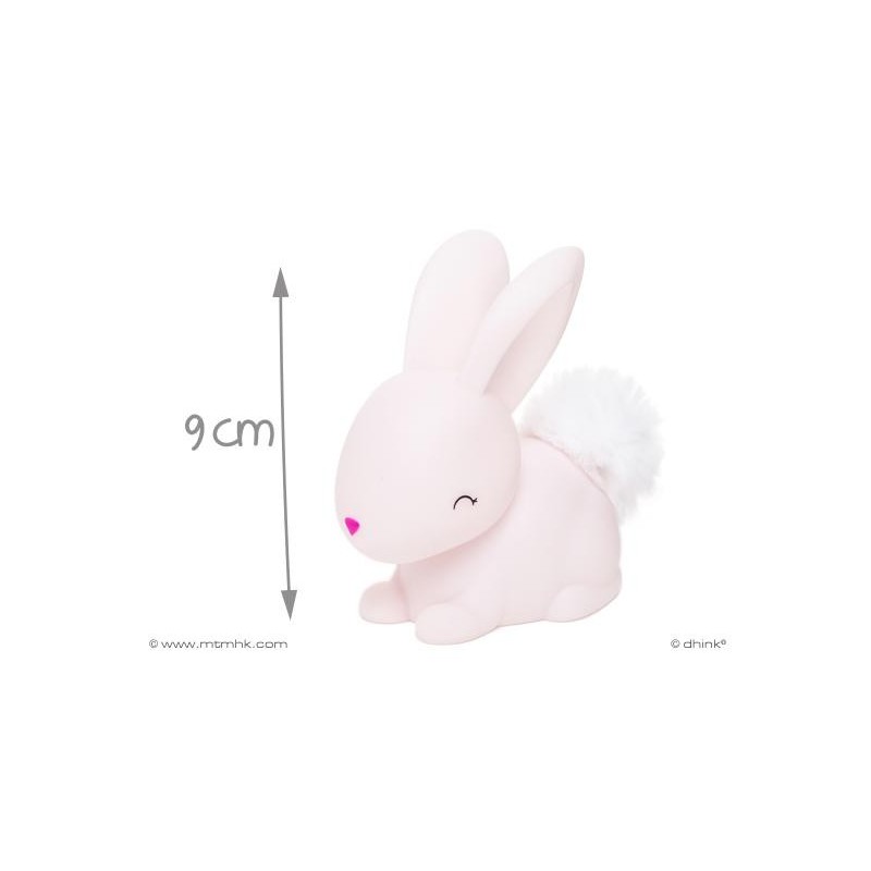 LAMPADA BUNNY LED LIGHT MULTICOLOR 9 CM