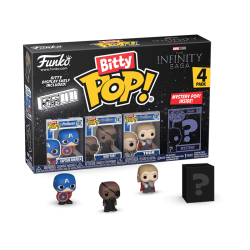 FUNKO BITTY POP MARVEL CAPITAN AMERICA 4 PERSONAGGI VINYL FIGURE - 2,5 CM 71503