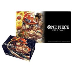 ONE PIECE CARD GAME - PLAYMAT & STORAGE BOX SET PORTGAS D. ACE - ENG