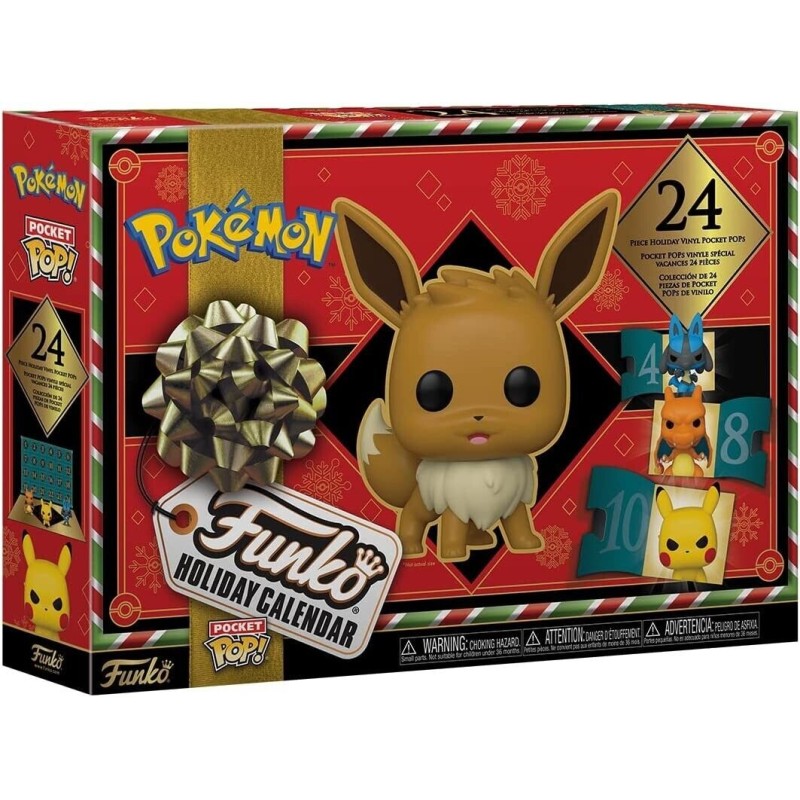 FUNKO POP CALENDARIO AVVENTO POKEMON 2023 CON 24 POKEMON VINYL FIGURE