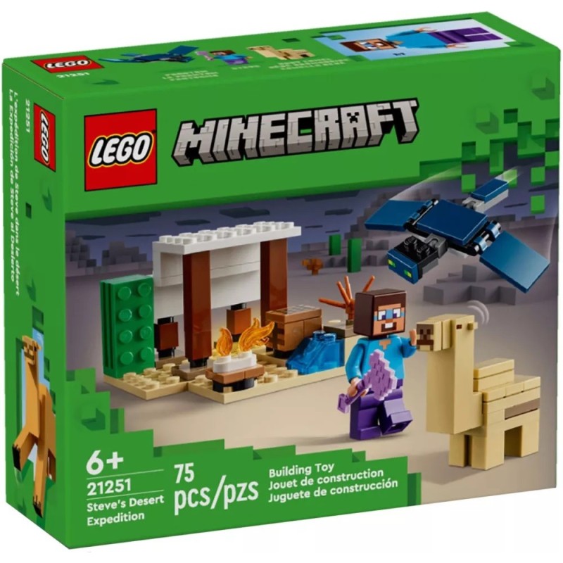 LEGO 21251 MINECRAFT SPEDIZIONE DI STEVE NEL DESERTO GENNAIO 2024