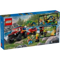 LEGO 60412 CITY FUORISTRADA ANTINCENDIO E GOMMONE DI SALVATAGGIO GENNAIO 2024