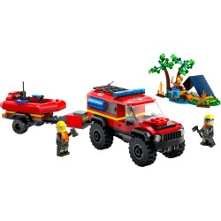 LEGO 60412 CITY FUORISTRADA ANTINCENDIO E GOMMONE DI SALVATAGGIO GENNAIO 2024