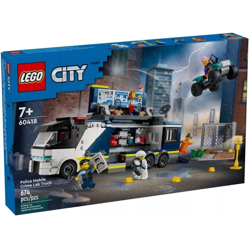 LEGO 60418 CITY CAMION LABORATORIO MOBILE DELLA POLIZIA GENNAIO 2024