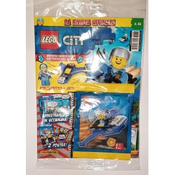 LEGO CITY RIVISTA MAGAZINE 33 IN ITALIANO + POLYBAG CON MINIFIGURE POLIZIA