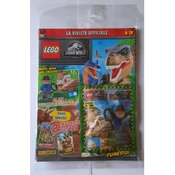 LEGO JURASSIC WORLD RIVISTA MAGAZINE 28 IN ITALIANO + POLYBAG ALAN