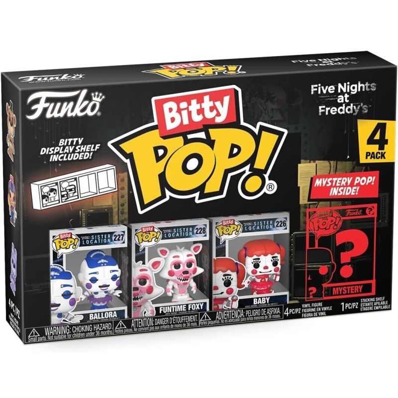 FUNKO BITTY POP BALLORA FIVE NIGHTS AT FREDDIE'S  VINYL FIGURE 4 PEZZI 73044