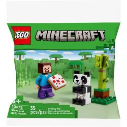 LEGO 30672 MINECRAFT STEVE E BABY PANDA POLYBAG