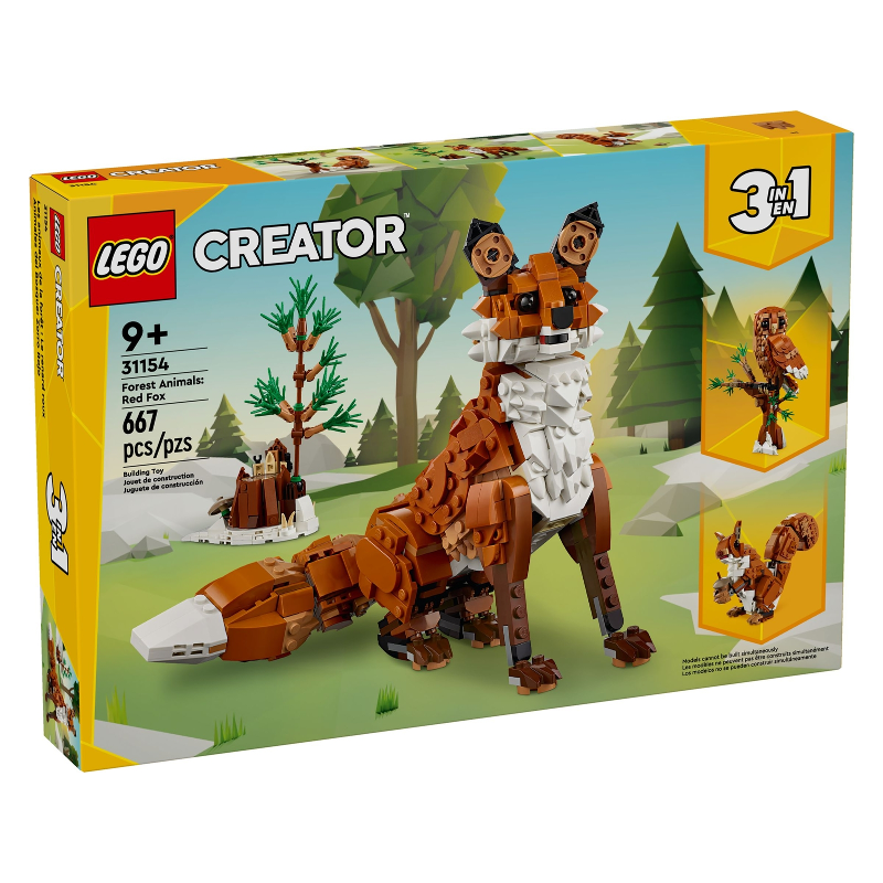 LEGO 31154 CREATOR ANIMALI DELLA FORESTA: VOLPE ROSSA MARZO 2024