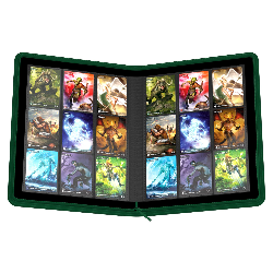 ULTIMATE GUARD ALBUM 18-POCKET XENOSKIN GREEN 18 TASCHE E 20 FOGLI PER 360 CARTE