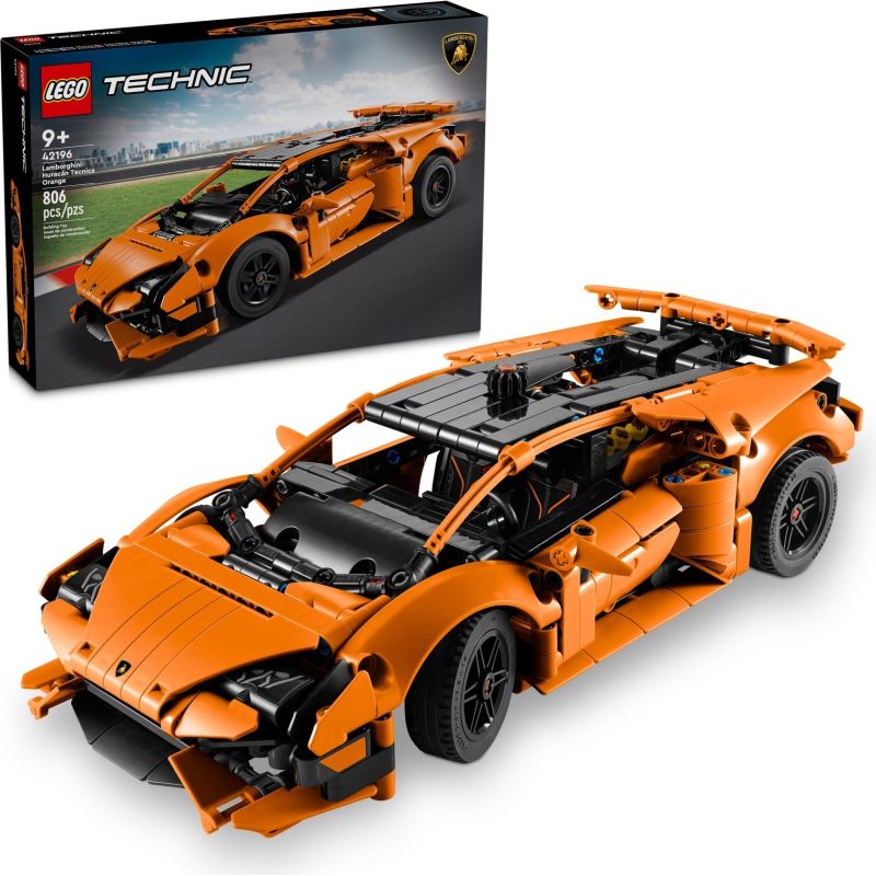 LEGO 42196 TECHNIC LAMBORGHINI HURACÁN TECNICA  ARANCIONE 2024