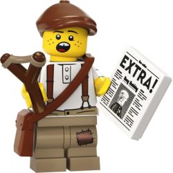 LEGO 71037 - 12 Newspaper Kid MINIFIGURE SERIE 24  GENNAIO 2023