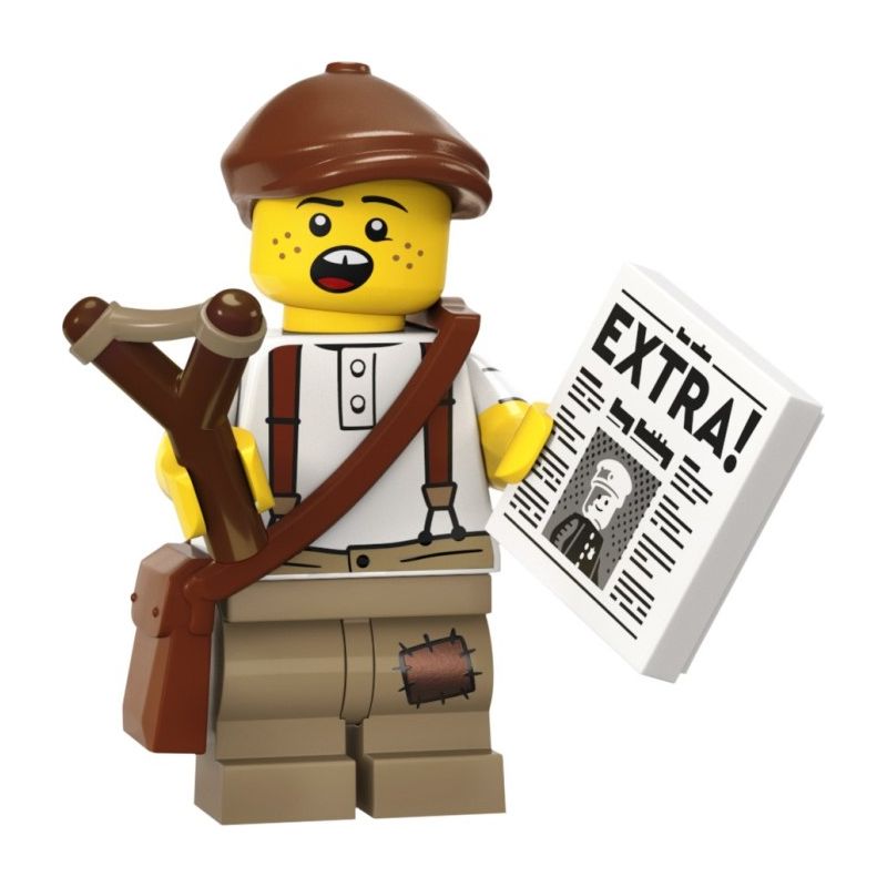 LEGO 71037 - 12 Newspaper Kid MINIFIGURE SERIE 24  GENNAIO 2023