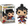 FUNKO POP 921 LUFFYTARO IN KIMONO METALLIC EXC ONE PIECE VINYL FIGURE 10 CM